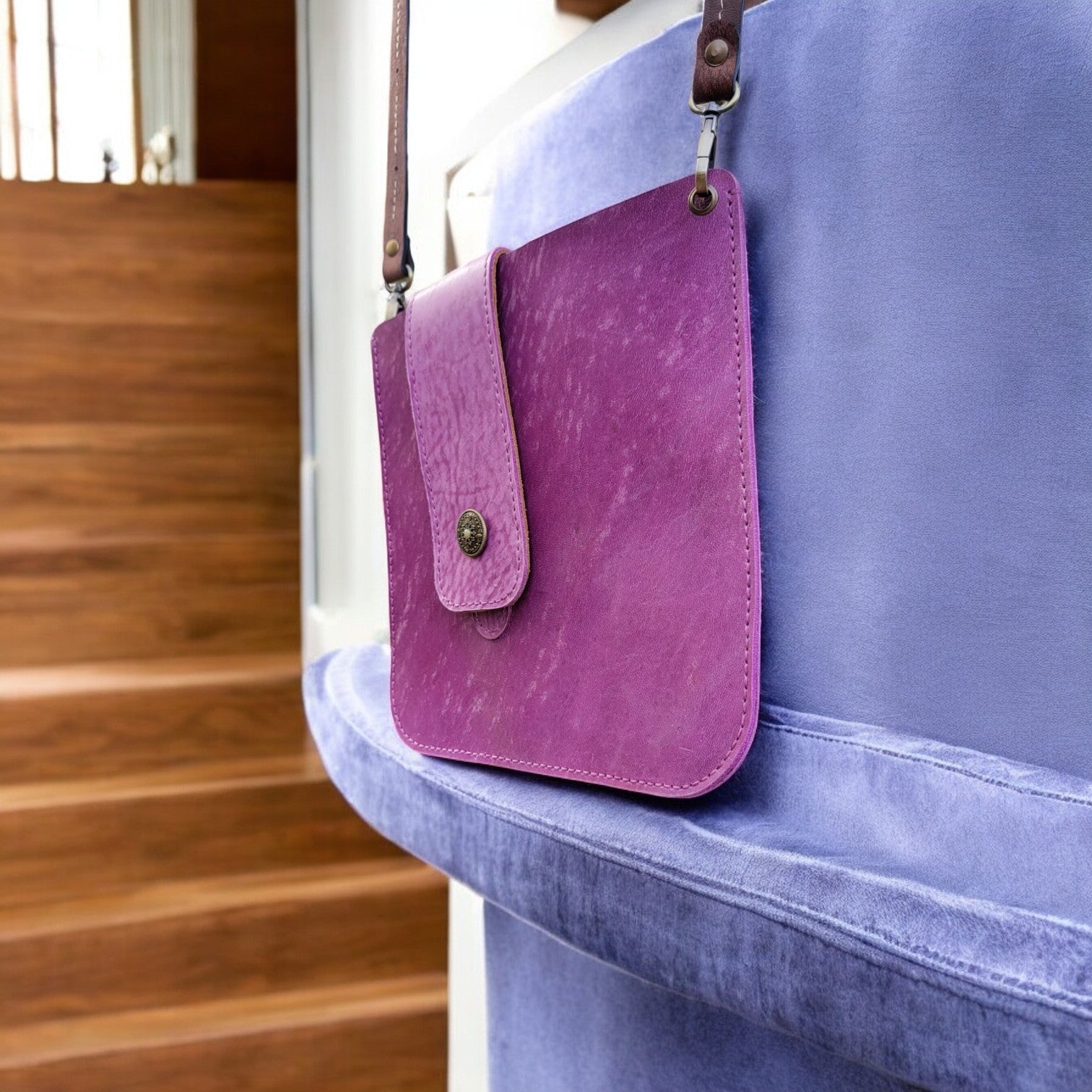 Leather Shoulder Bag | Timber | C2