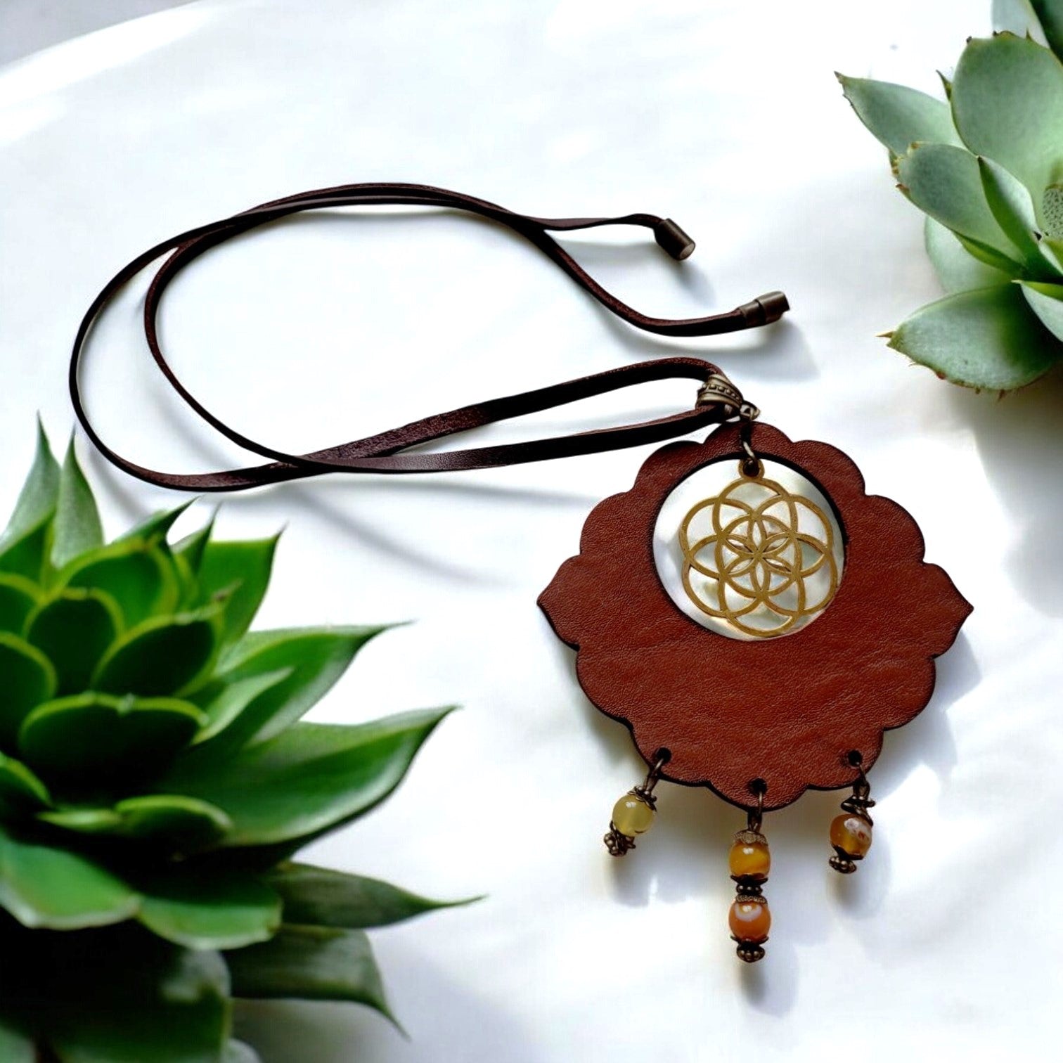 Leather Necklace | Charnova | V2