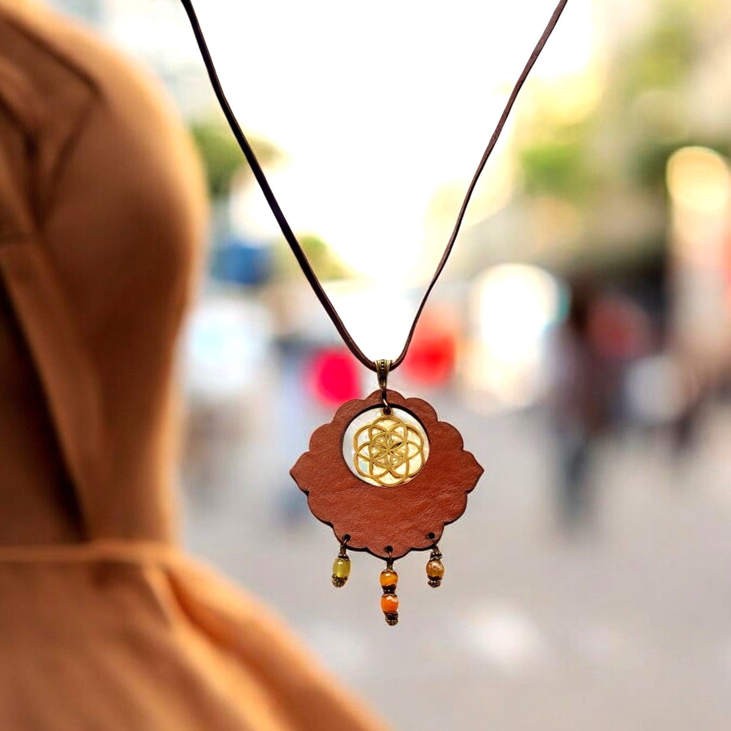 Leather Necklace | Charnova | V2