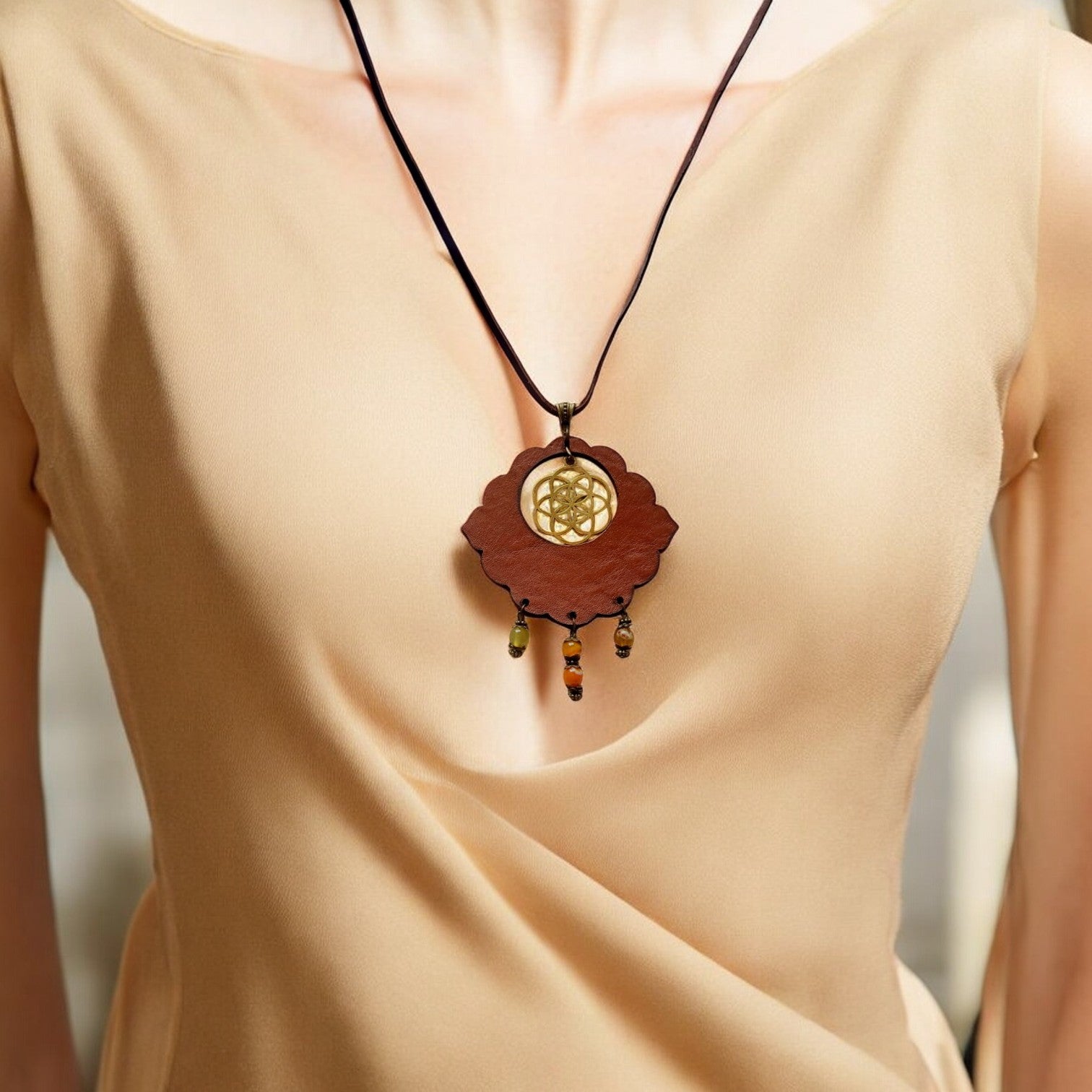Leather Necklace | Charnova | V2