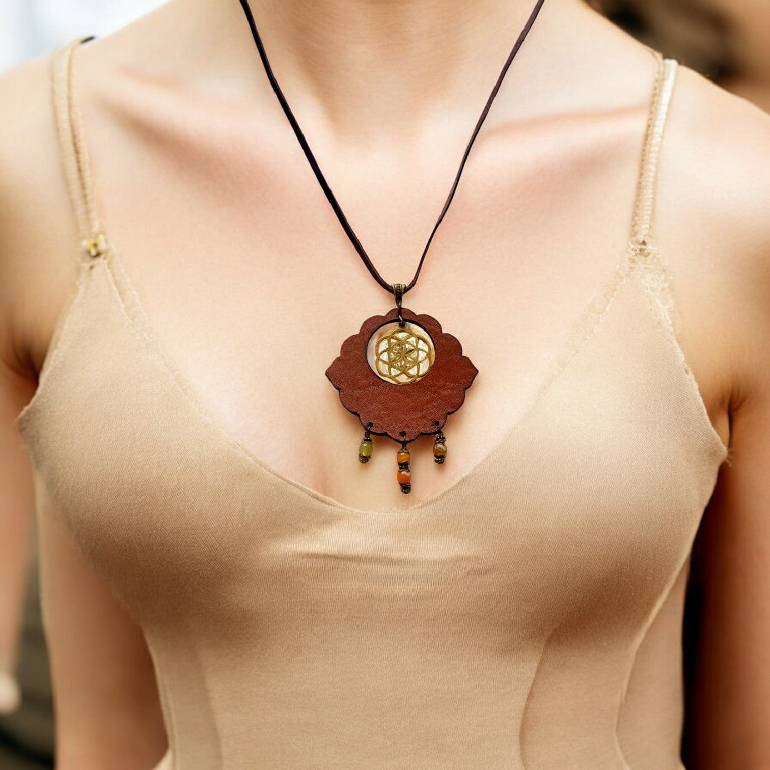 Leather Necklace | Charnova | V2