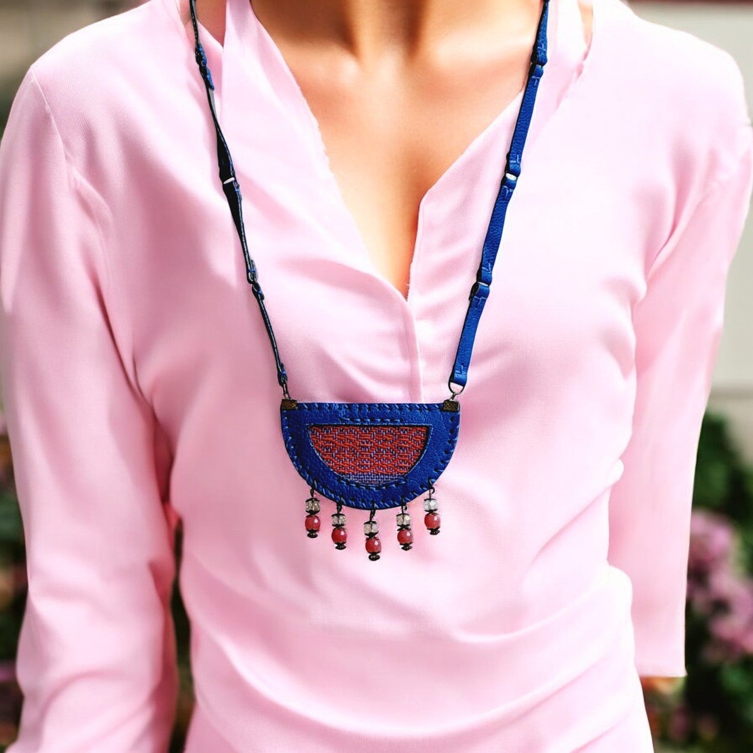 Leather necklase | Velora | C5