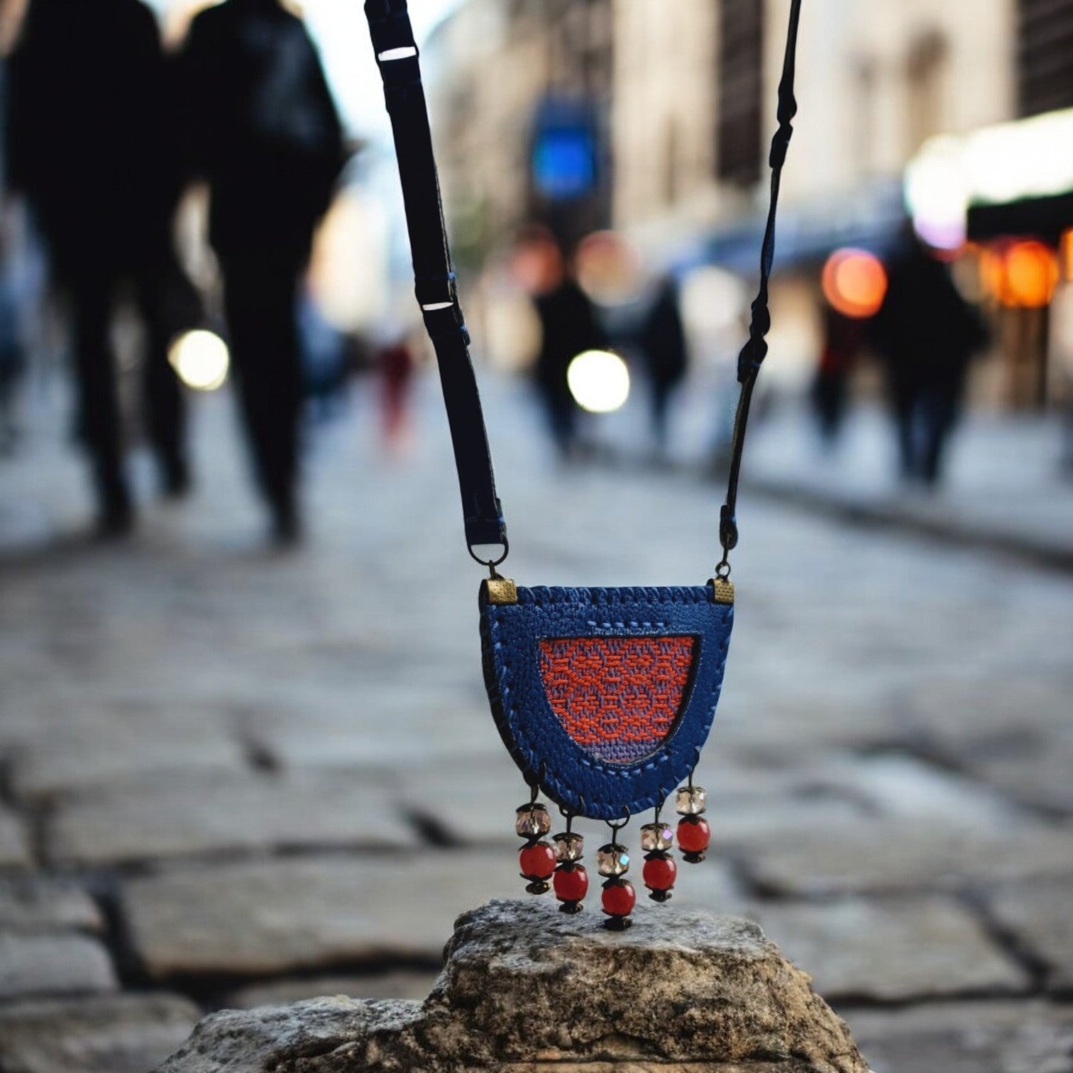 Leather necklase | Velora | C5