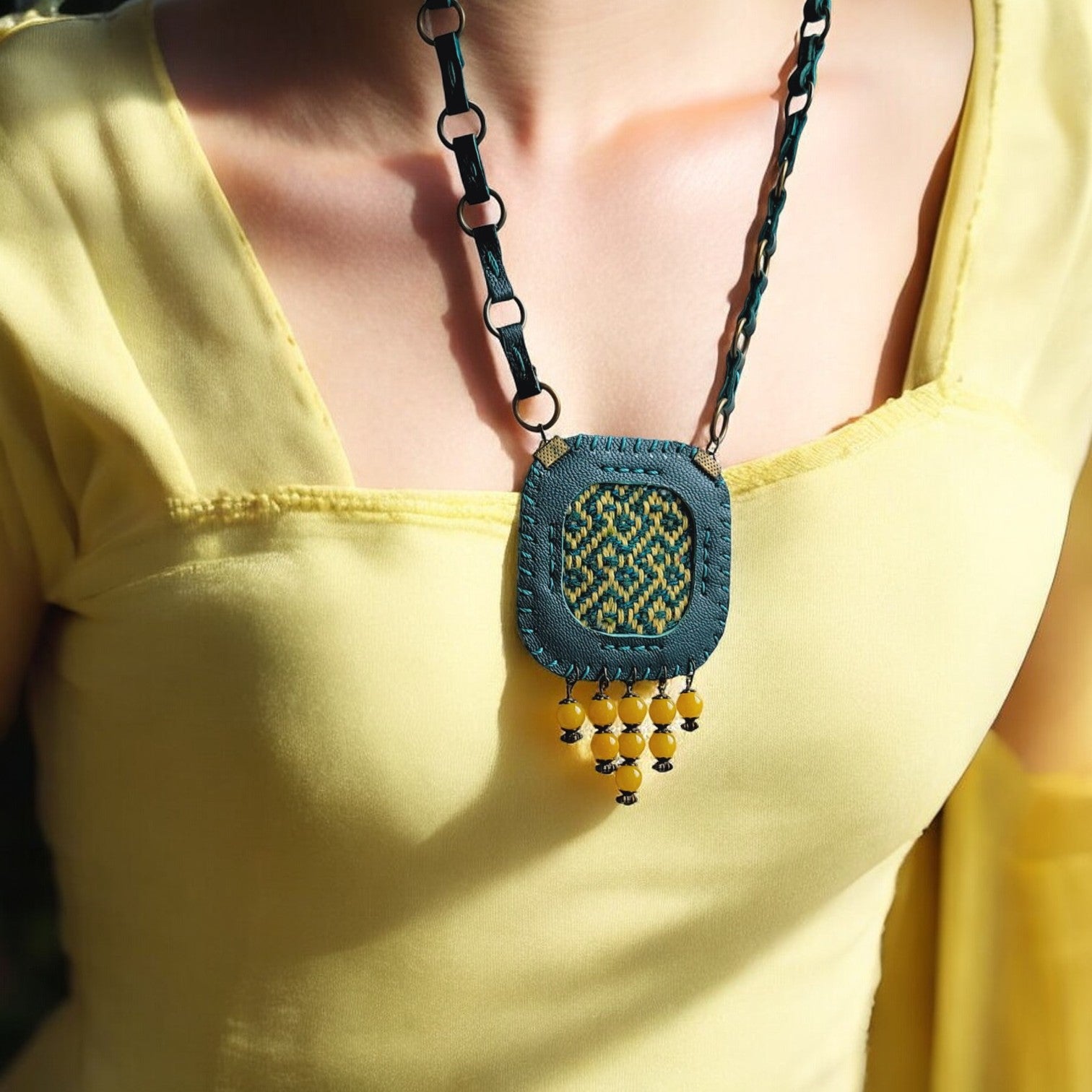 Leather Necklace | Velora | C9