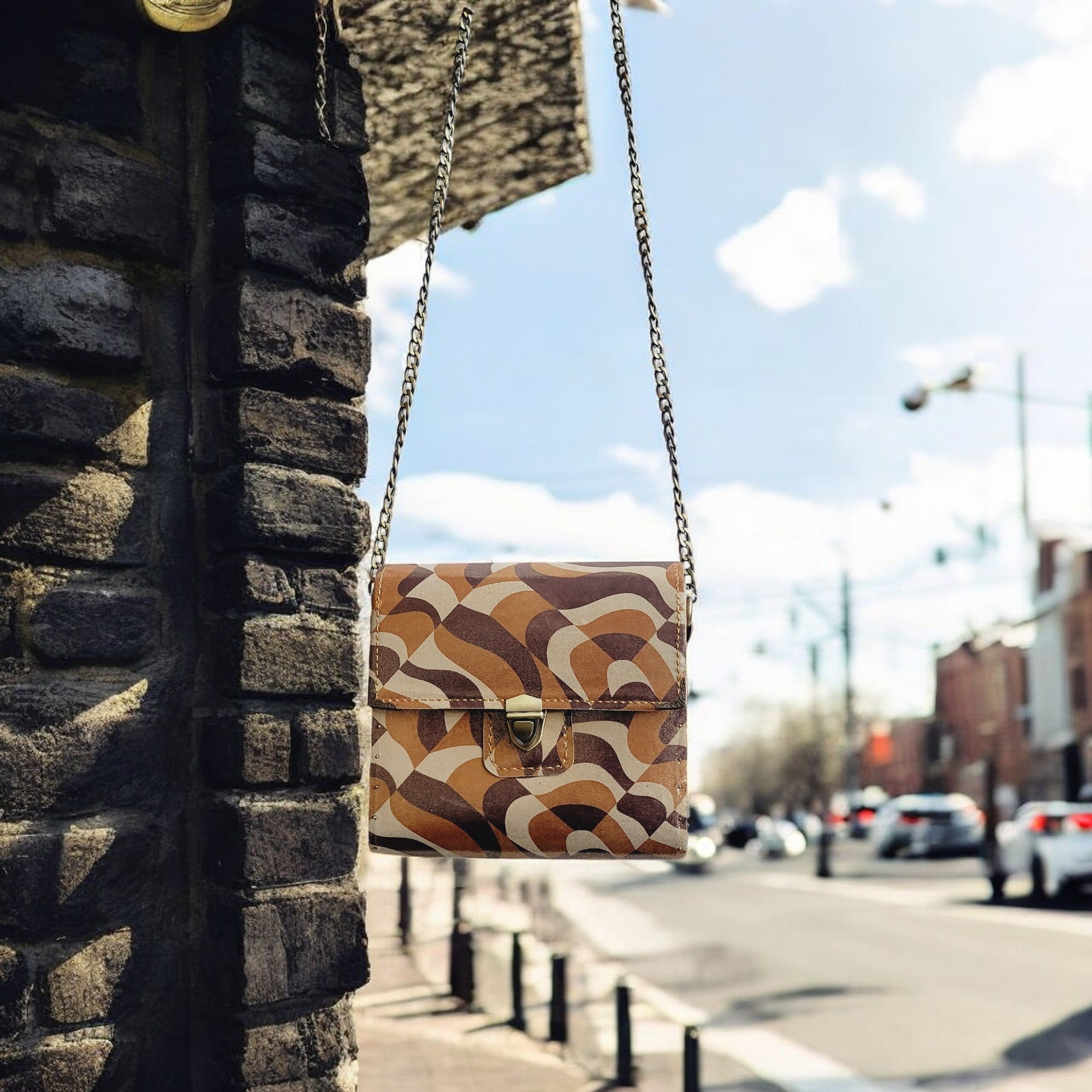 Leather Shoulder Bag, | Wavelet F1