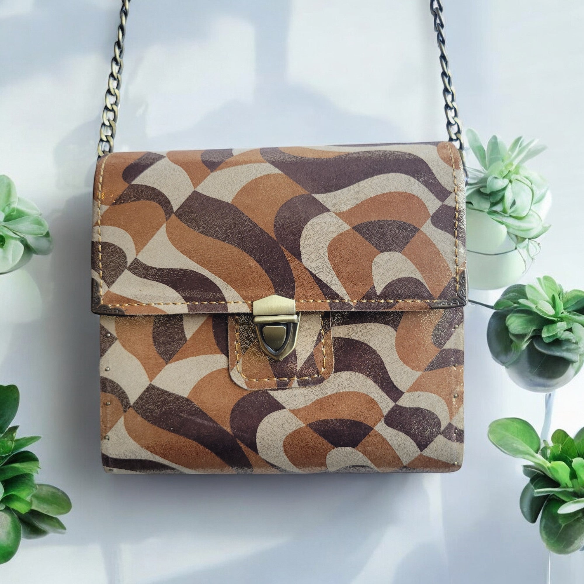 Leather Shoulder Bag, | Wavelet F1