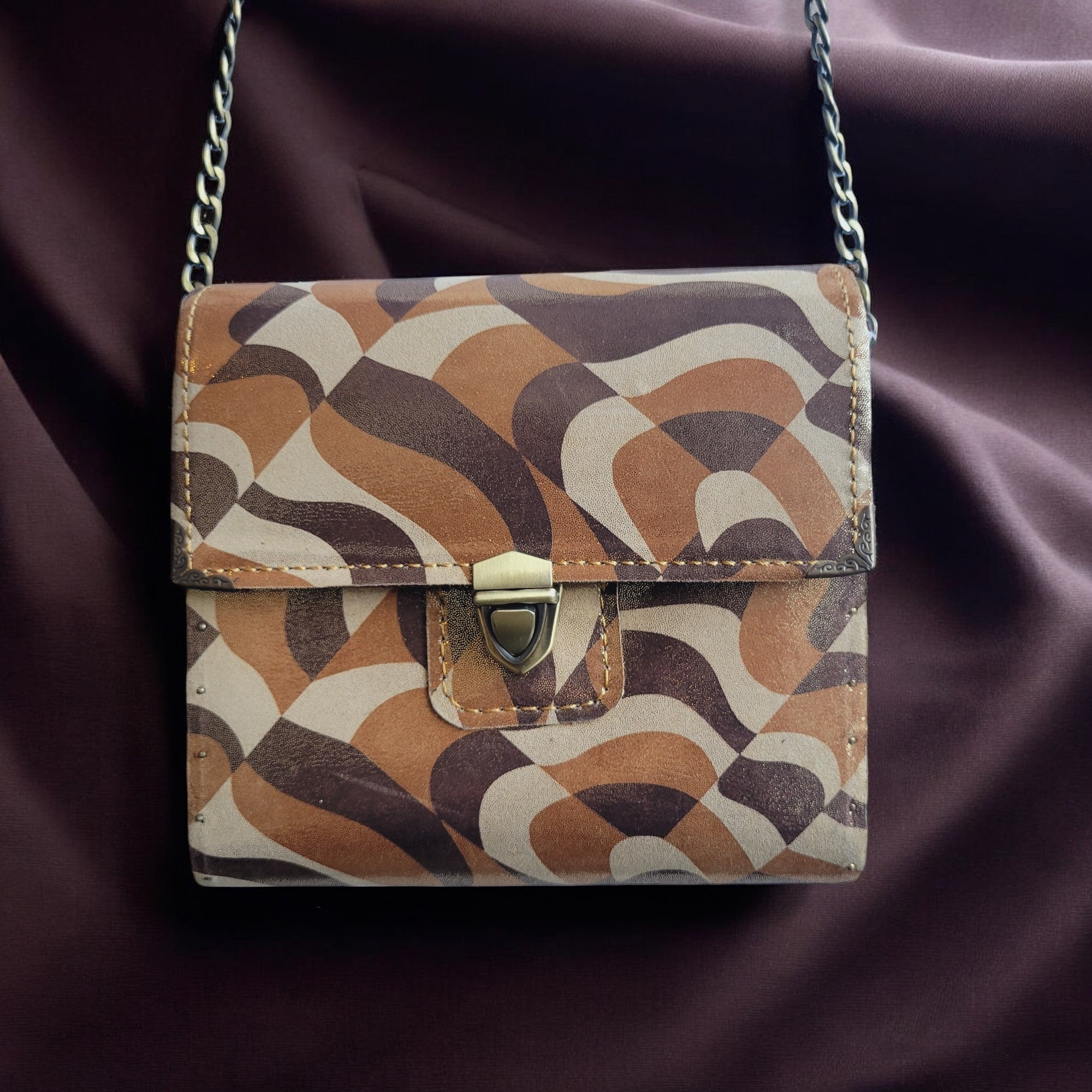 Leather Shoulder Bag, | Wavelet F1