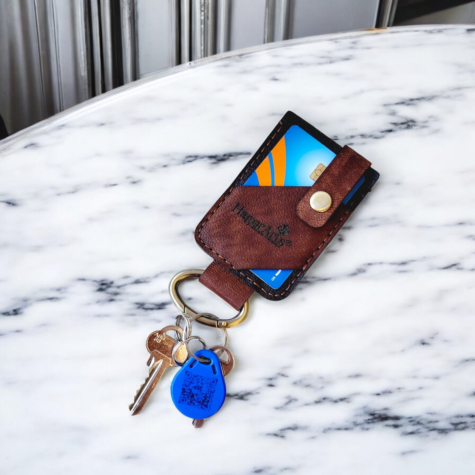 Leather Card & Key Holder, CarryAll C2