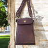 Leather Crossbody Bag | Claret | C1