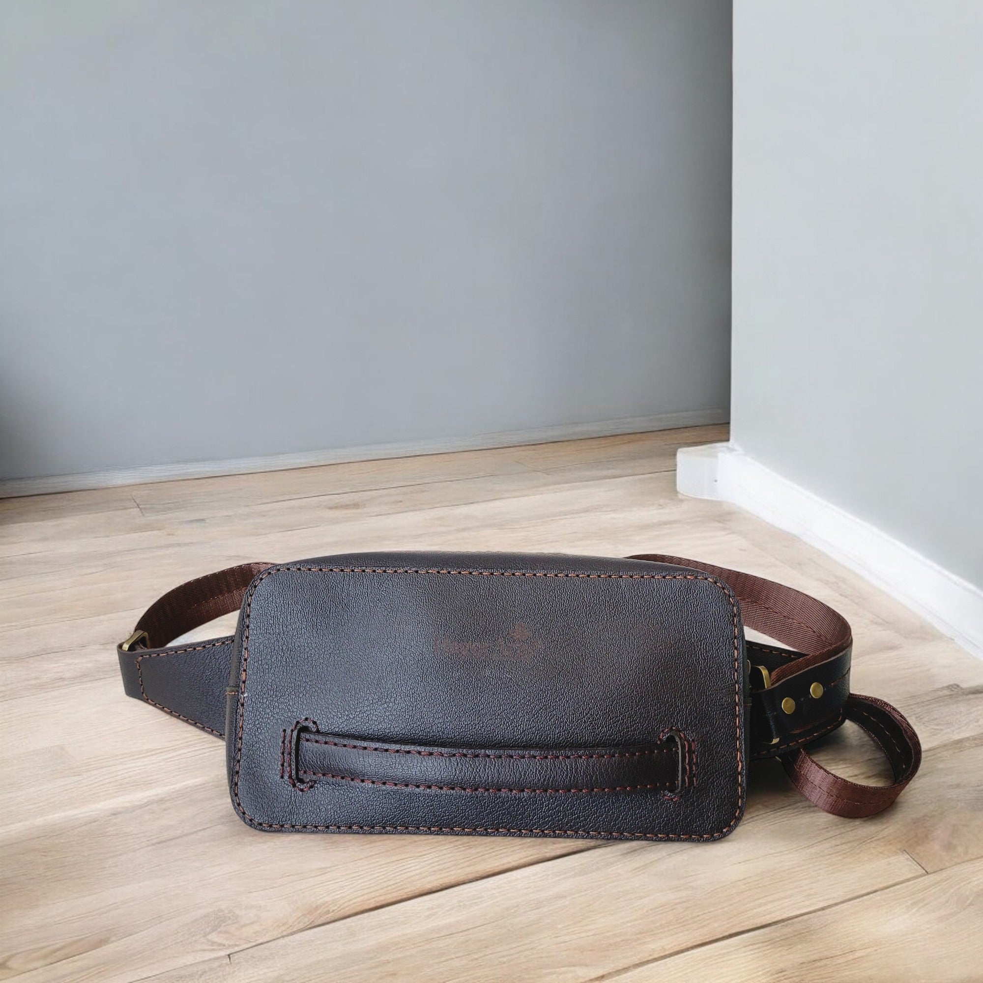 Leather Belt Bag, Scarlet C2