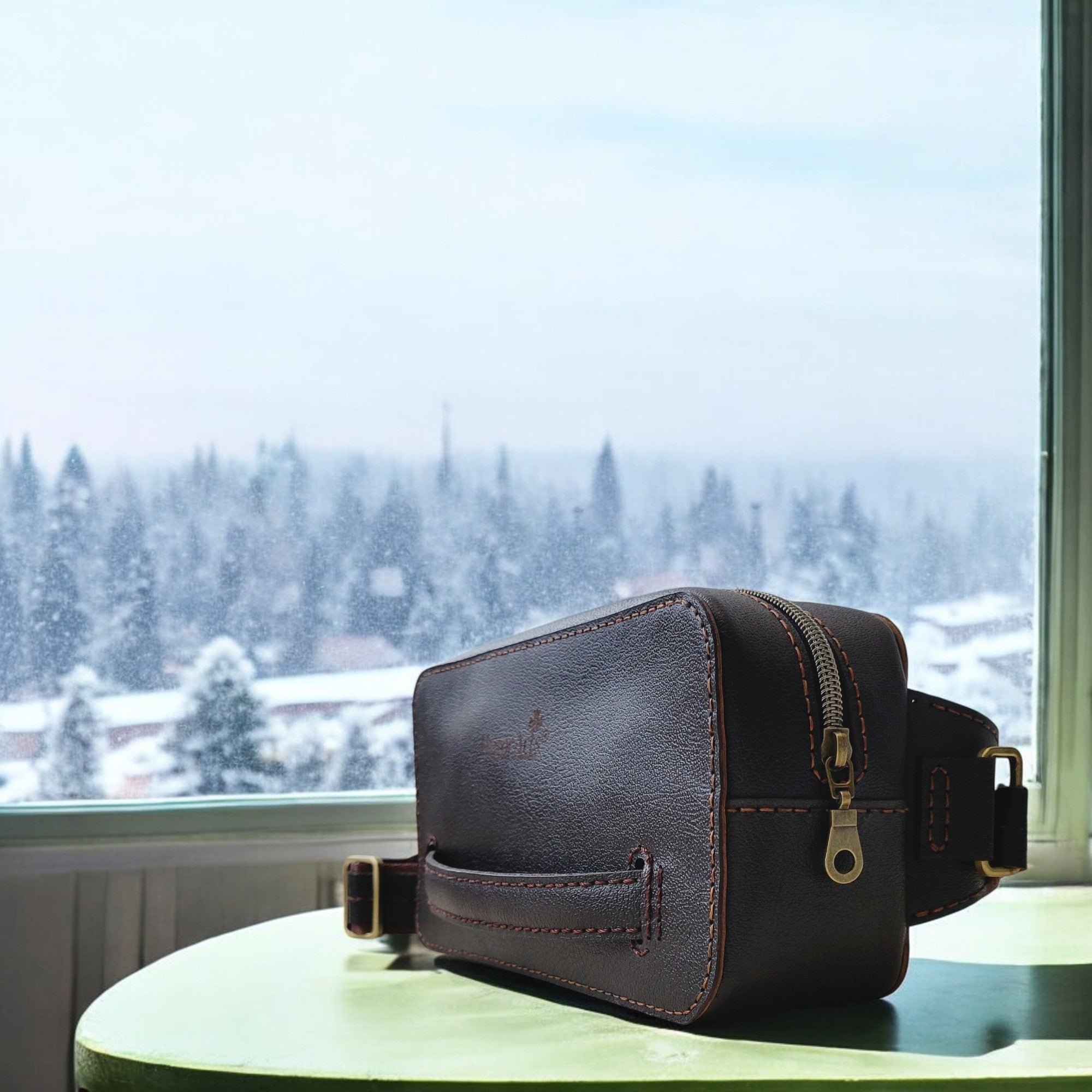 Leather Belt Bag | Scarlet | C3